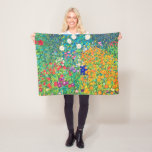 Flower Garden, Gustav Klimt Fleece Blanket<br><div class="desc">Gustav Klimt (July 14, 1862 – February 6, 1918) was an Austrian symbolist painter and one of the most prominent members of the Vienna Secession movement. Klimt is noted for his paintings, murals, sketches, and other objets d'art. In addition to his figurative works, which include allegories and portraits, he painted...</div>