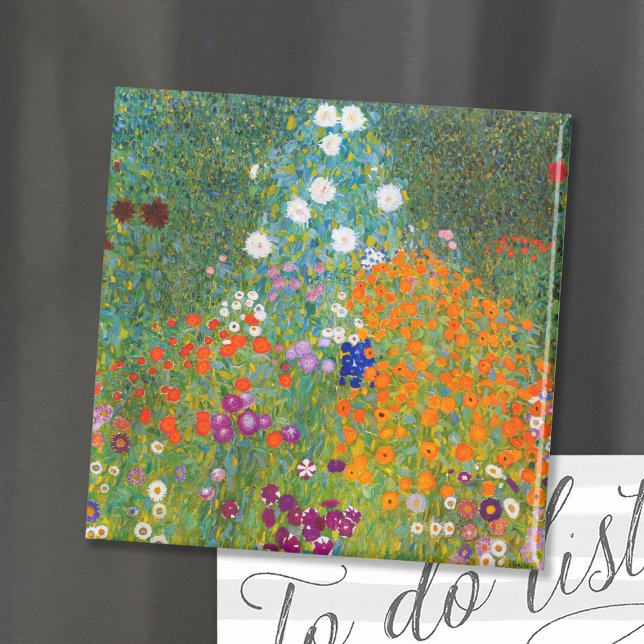 Flower Garden | Gustav Klimt Magnet (Creator Uploaded)