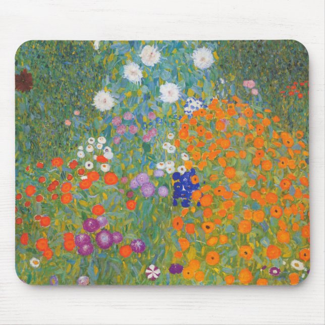 Flower Garden (Gustav Klimt) Mouse Pad (Front)