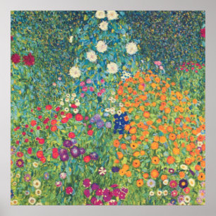 Flower Garden Gustav Klimt Poster