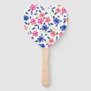 Flower Garden Hand Fan
