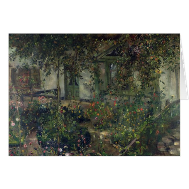 Flower garden in bloom, 1904 (Front Horizontal)