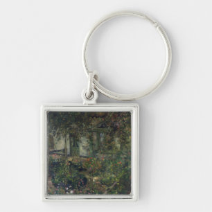Flower garden in bloom, 1904 key ring
