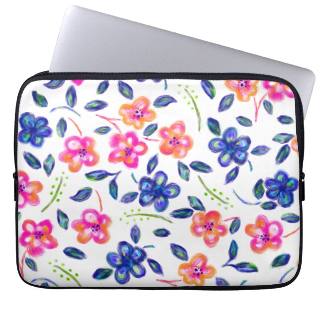Flower Garden Laptop Sleeve (Front)