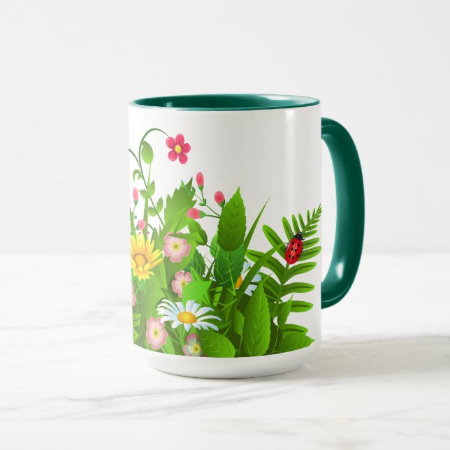 Flower Garden Mug (Front Right)