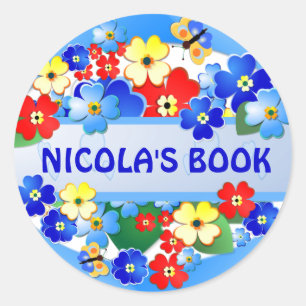 Flower Garden ~ Name Sticker
