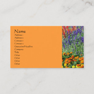 Flower Garden Nature Photography Business Card