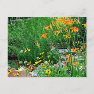 Flower Garden Path Photograph Postcard