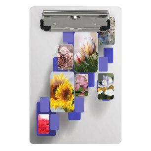 Flower Garden Photo Collage Clip Board