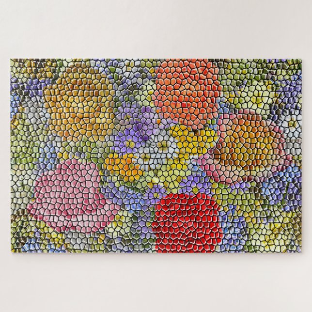 Flower Garden PhotoMosaic Jigsaw Puzzle (Horizontal)