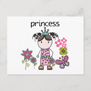 Flower Garden Princess Postcard