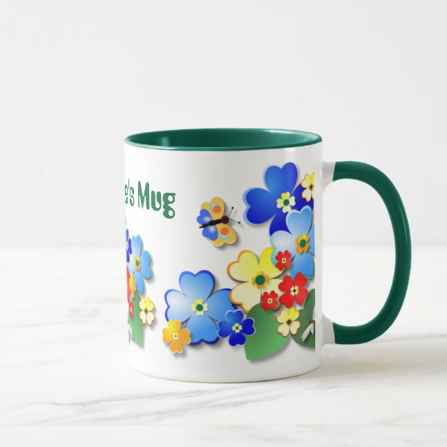 Flower Garden ~ Ringer Mug (Right)