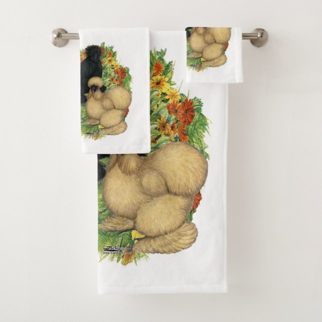Flower Garden Silkies Bath Towel Set (Insitu)