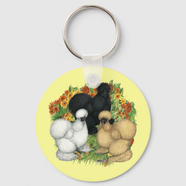 Flower Garden Silkies Key Ring (Front)