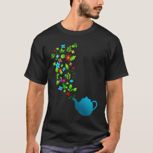 Flower Garden Tea Pot T-Shirt