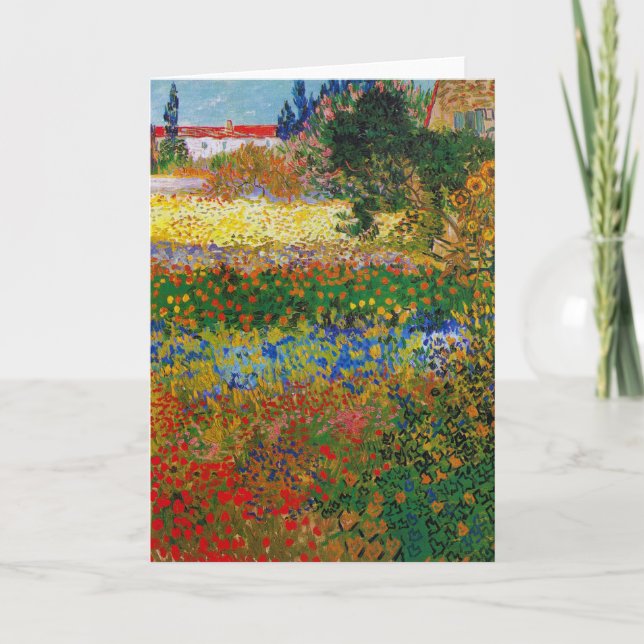 Flower Garden, Van Gogh Card (Front)