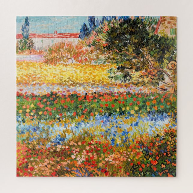 'Flower Garden' Vincent van Gogh. Jigsaw Puzzle (Vertical)
