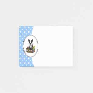 Flower Gardener Boston Terrier (black) Cute Dog Post-it Notes