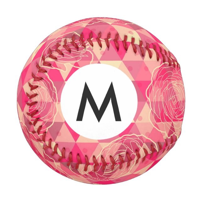 Flower geometrical pattern baseball (Front Left)