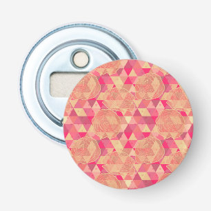 Flower geometrical pattern bottle opener