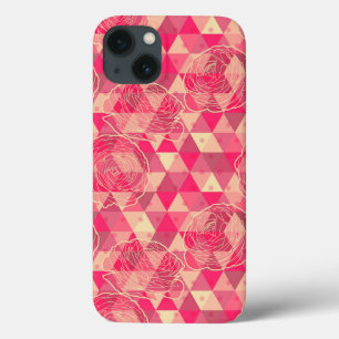 Flower geometrical pattern iPhone 13 case