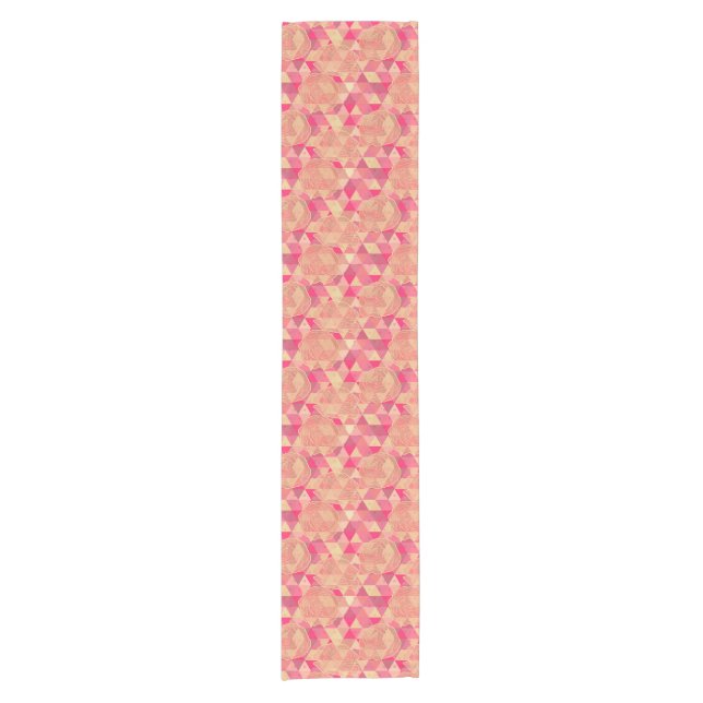 Flower geometrical pattern short table runner (Front)