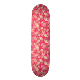 Flower geometrical pattern skateboard