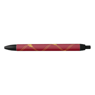 Flower Gift Black Ink Pen