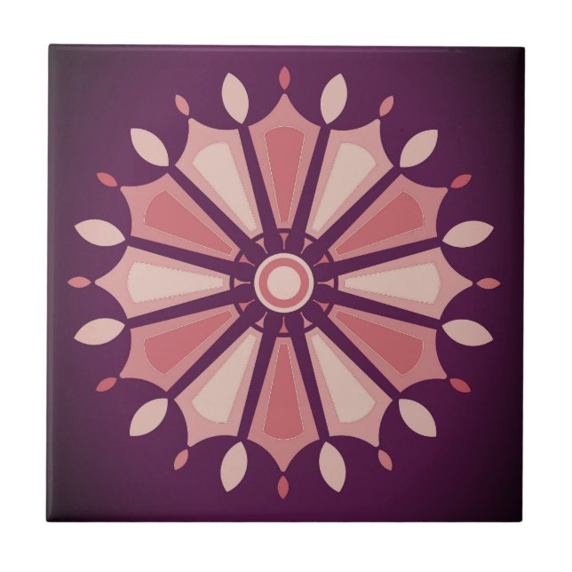 FLOWER GIFT FOR MOM DAUGHTER SISTER FRIEND TEACHER CERAMIC TILE (Front)