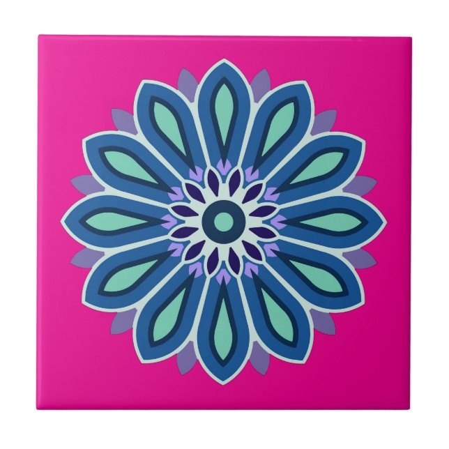 FLOWER GIFT FOR MOM DAUGHTER SISTER FRIEND TEACHER CERAMIC TILE (Front)