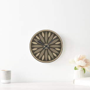 FLOWER GIFT FOR MOM DAUGHTER SISTER FRIEND TEACHER ROUND CLOCK