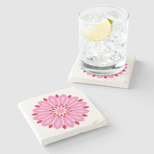 FLOWER GIFT HUSBAND WIFE BOYFRIEND FRIEND STONE COASTER