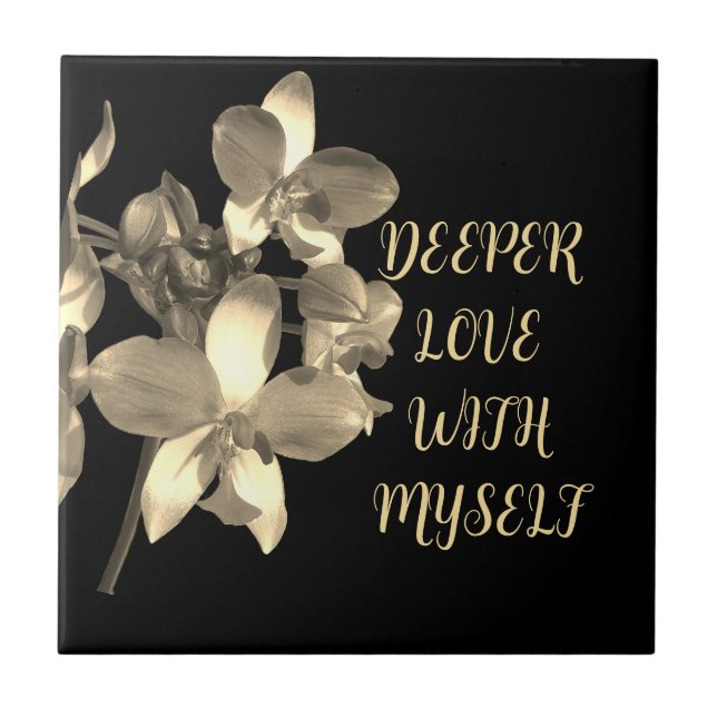 FLOWER GIFT MOM, GRANDMOTHER, DAUGHTER, BOSS LOVER CERAMIC TILE (Front)