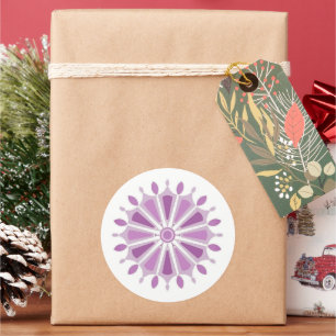 FLOWER GIFT MOM SISTER BOSS TEACHER FRIEND CLASSIC ROUND STICKER