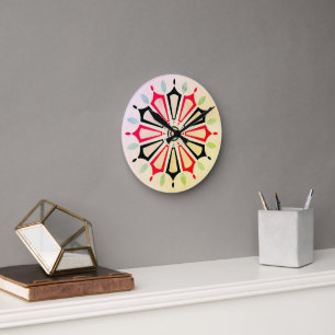 FLOWER GIFT MOM SISTER BOSS TEACHER FRIEND ROUND CLOCK