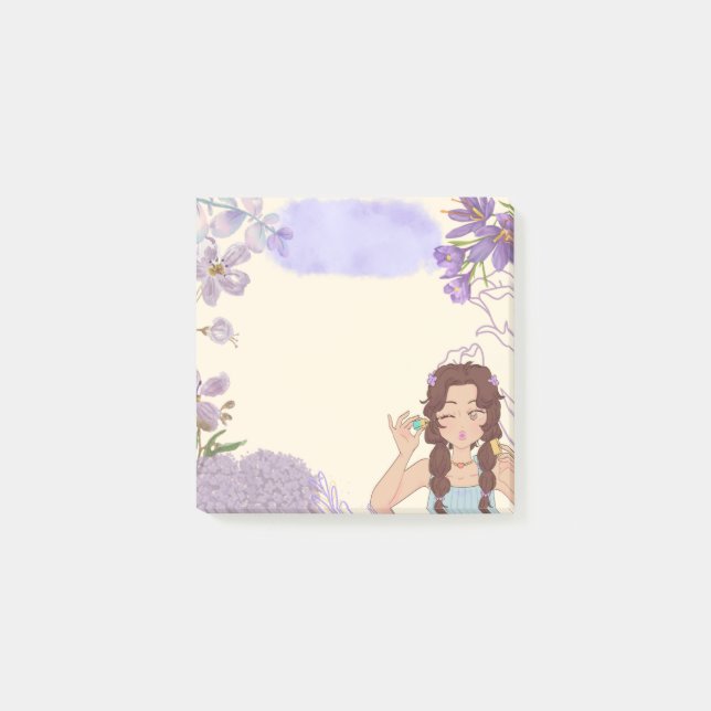 Flower Girl 1 Sticky Notes (Front)