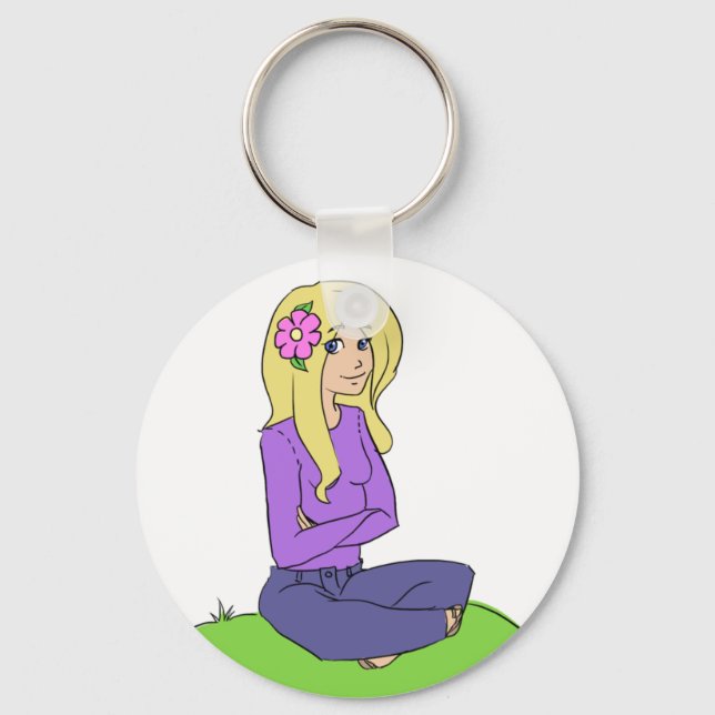 Flower Girl 2.0 Key Chain (Front)