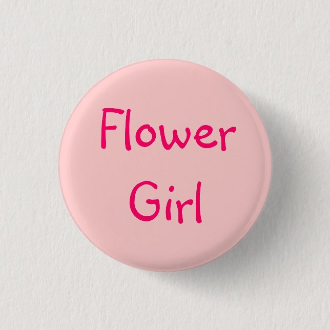 Flower Girl 3 Cm Round Badge (Front)