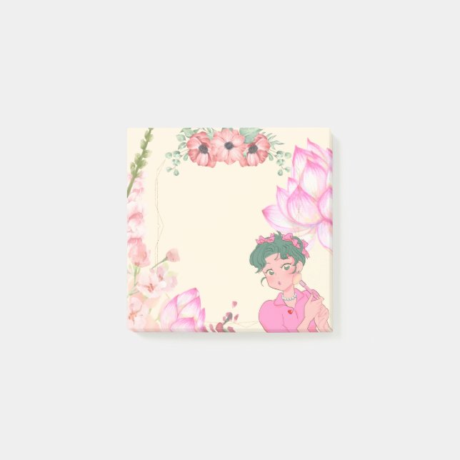 Flower Girl 5 Sticky Notes (Front)