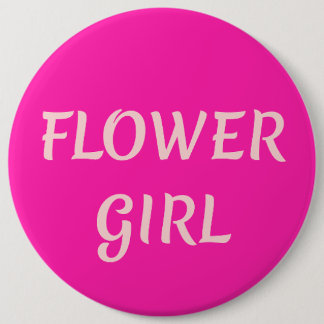 Flower Girl 6 Cm Round Badge