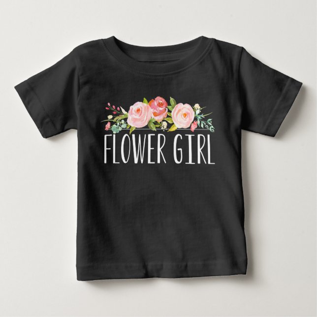 Flower Girl Baby Tee | Bridesmaid (Front)
