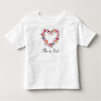 Flower Girl Blushing Heart t-shirt