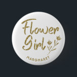 Flower Girl Bridal Shower pin<br><div class="desc">Glittering Flower Girl pin for Bridal shower or Wedding party will look great with any outfit. Pin can be personalised with Flower girl's name or any other detailes. Different colour options available.</div>