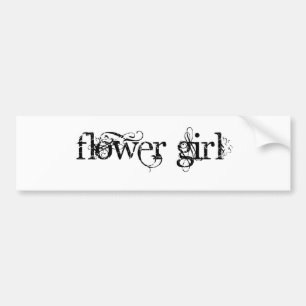 Flower Girl Bumper Sticker