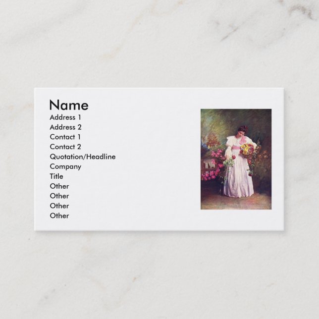 Flower Girl Business Card (Front)
