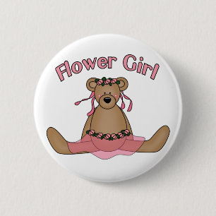 Flower Girl button