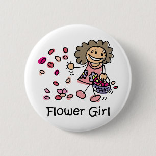 Flower girl button