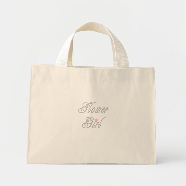 Flower Girl Classy Greys Mini Tote Bag (Front)