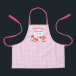 Flower Girl Cute Floral Personalised Apron<br><div class="desc">Pretty girly cute  flowers and whimsical butterfly in tones of pink,  orange,  green and white. So easy to customise with your flower girls name in lovely script handwriting. Ideal for keeping those special wedding day dresses clean.</div>