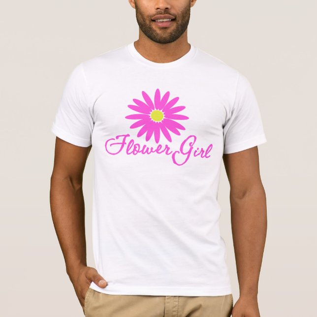 Flower Girl Daisy/ Pink T-Shirt (Front)